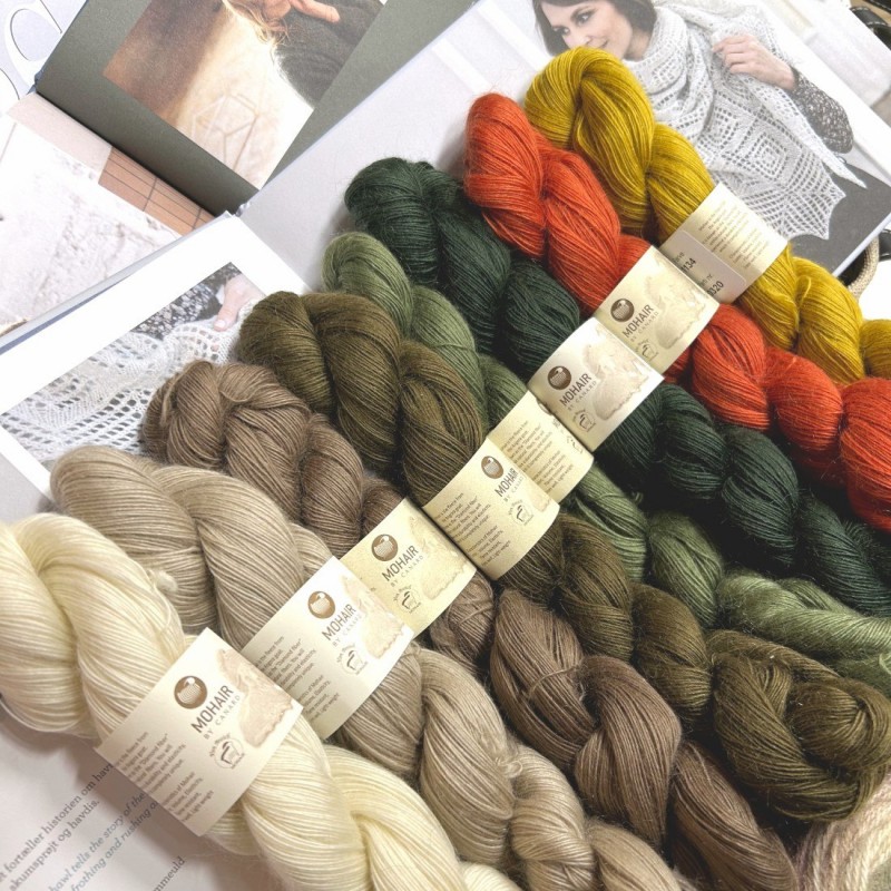 Прежда 1ply Kidmohair от Mohair by Canard луксозна датска прежда